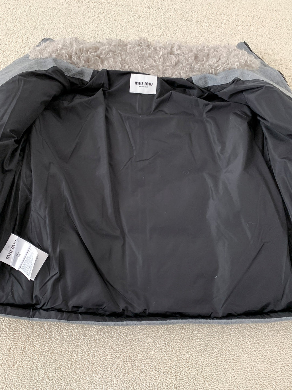 Premium Stand-Collar Fleece Down Jacket