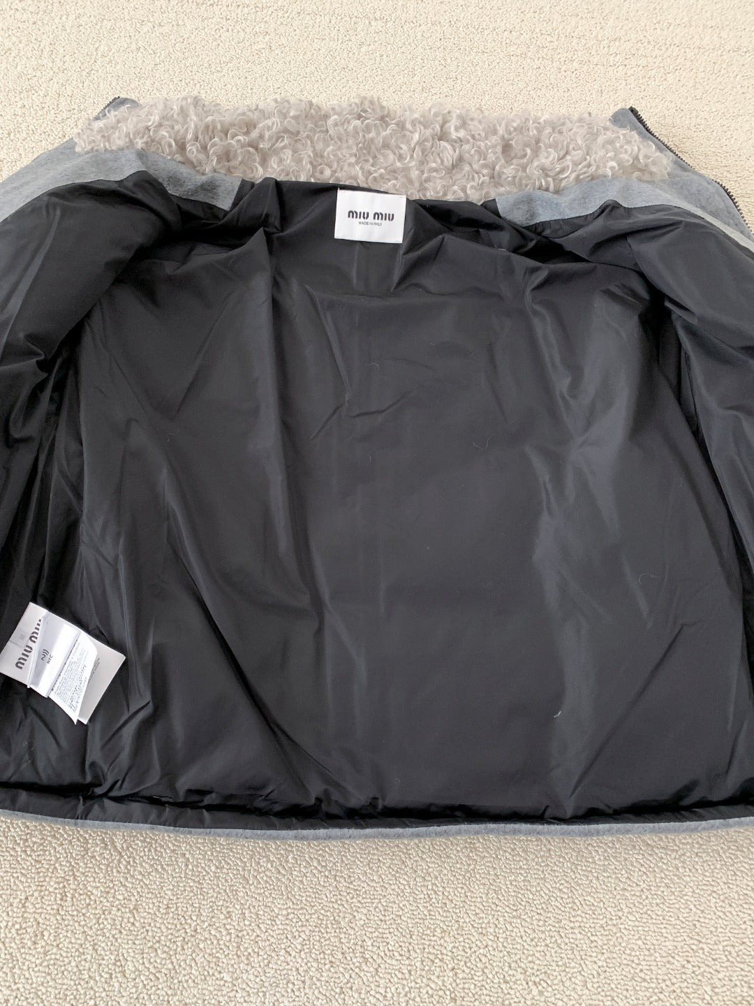 Premium Stand-Collar Fleece Down Jacket