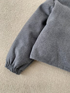 Premium Stand-Collar Fleece Down Jacket