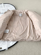 Premium White Goose Down Cropped Jacket