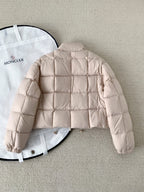 Premium White Goose Down Cropped Jacket