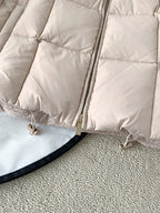 Premium White Goose Down Cropped Jacket