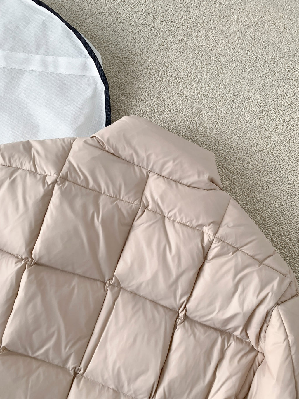 Premium White Goose Down Cropped Jacket