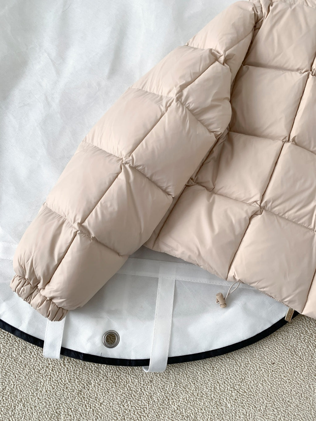 Premium White Goose Down Cropped Jacket