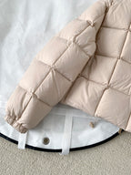Premium White Goose Down Cropped Jacket