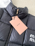 Premium White Goose Down Cropped Jacket