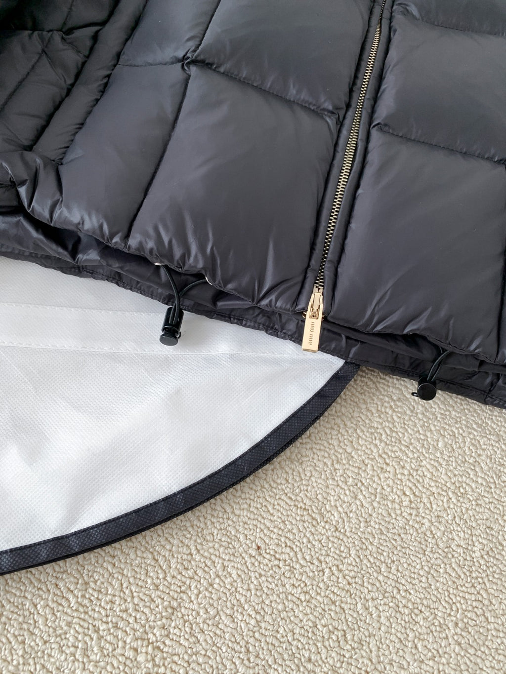 Premium White Goose Down Cropped Jacket