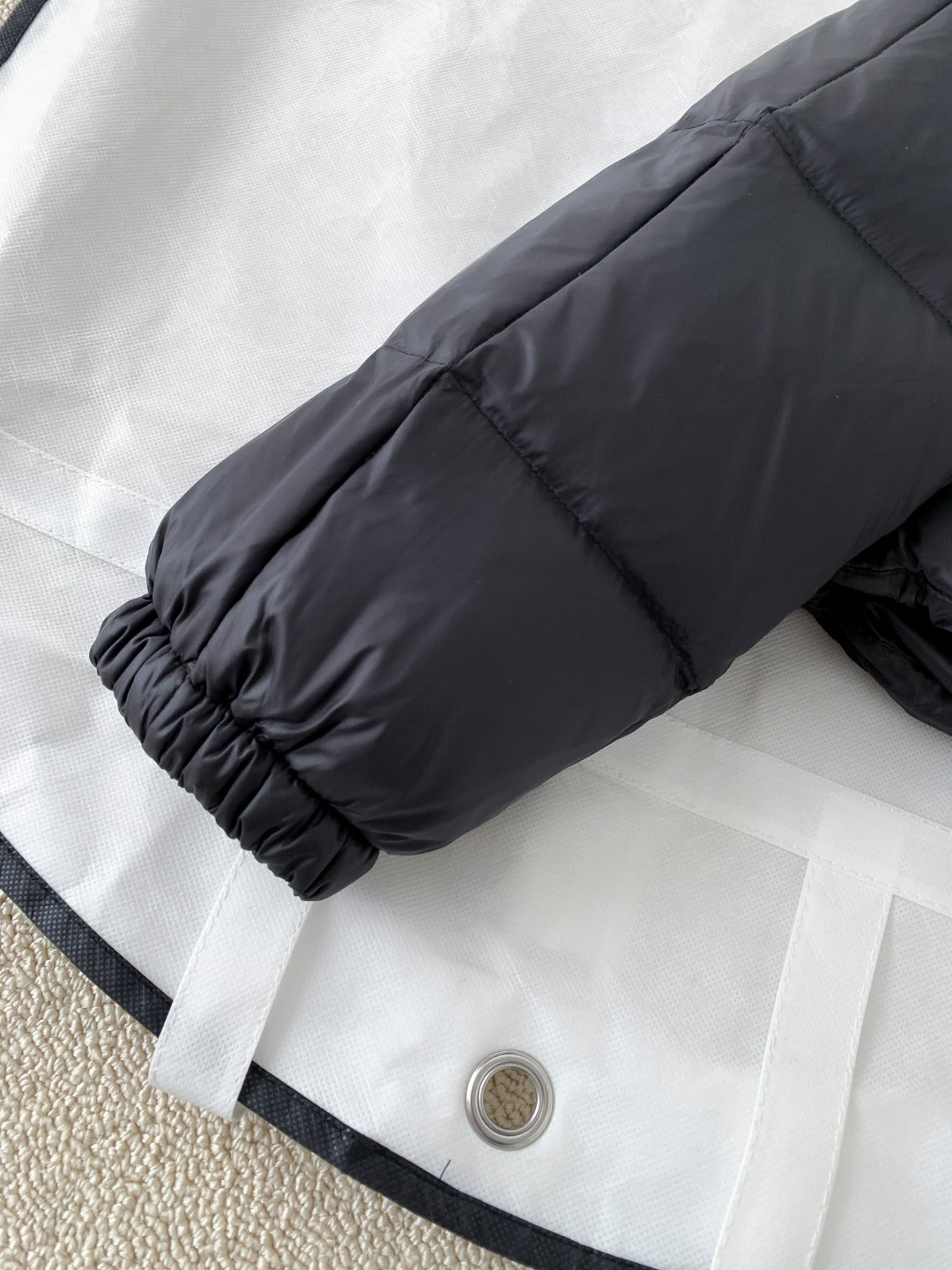 Premium White Goose Down Cropped Jacket