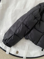 Premium White Goose Down Cropped Jacket
