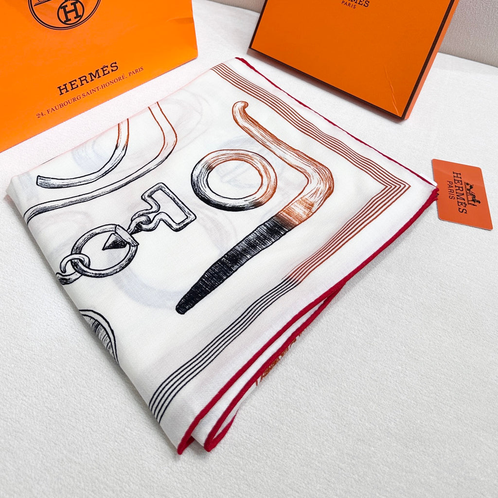 “Equestrian Story” Double-Sided Shawl (Premium Quality )