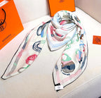 “Equestrian Story” Double-Sided Shawl (Premium Quality )