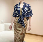 “Equestrian Story” Double-Sided Shawl (Premium Quality )