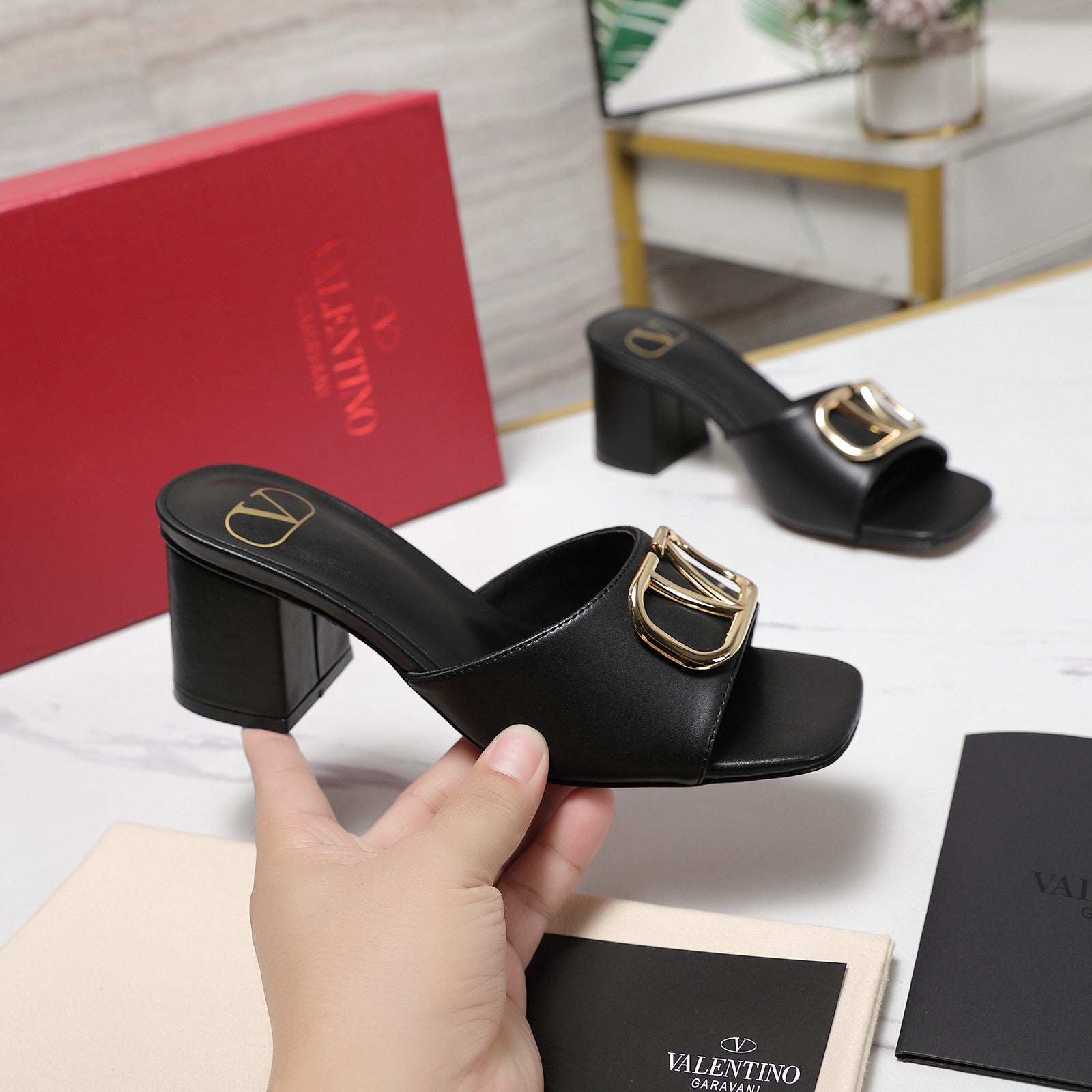 Elegant Leather Slip-On Heels – 2025 Bestseller