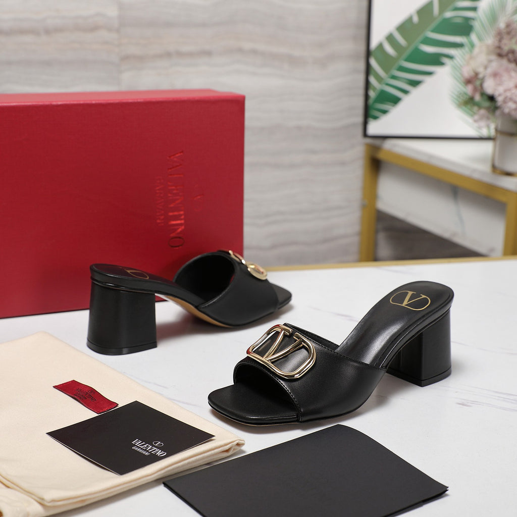 Elegant Leather Slip-On Heels – 2025 Bestseller