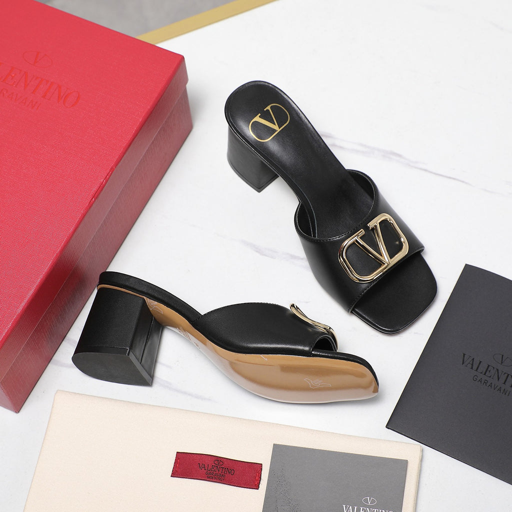 Elegant Leather Slip-On Heels – 2025 Bestseller