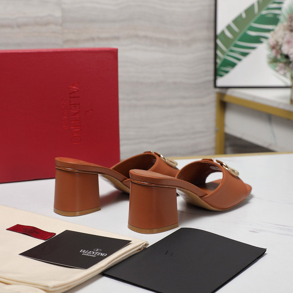Elegant Leather Slip-On Heels – 2025 Bestseller