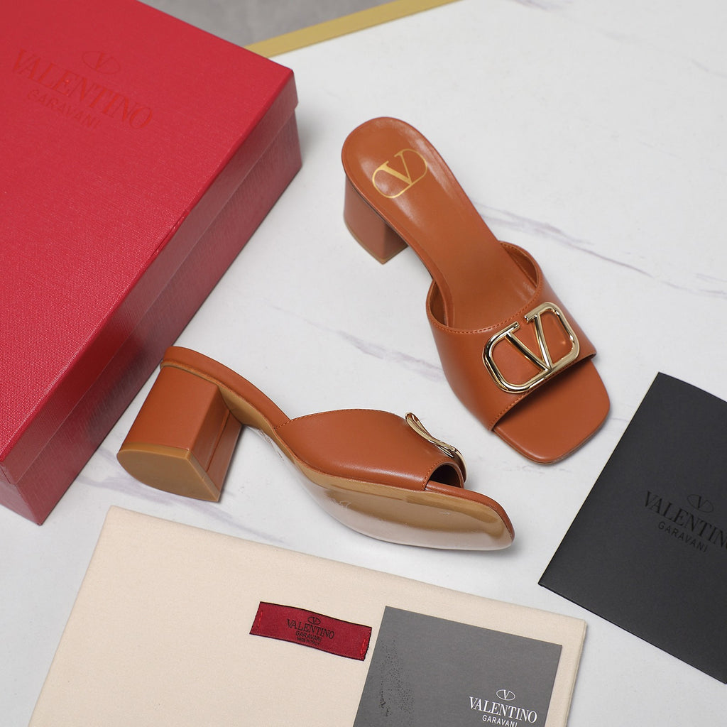 Elegant Leather Slip-On Heels – 2025 Bestseller