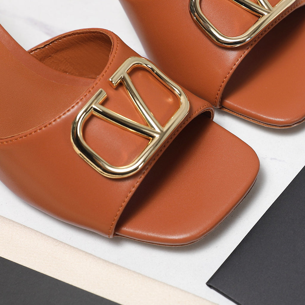 Elegant Leather Slip-On Heels – 2025 Bestseller