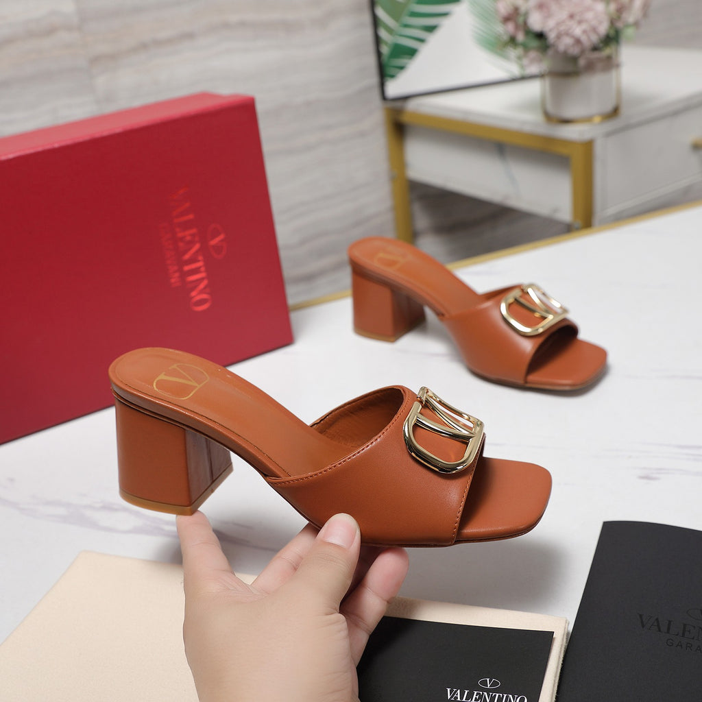 Elegant Leather Slip-On Heels – 2025 Bestseller