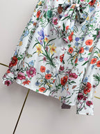 Floral Shirt & Pleated Skirt Set - 26SS Early Spring Collection  (top quality)