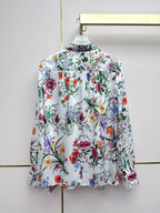 Floral Shirt & Pleated Skirt Set - 26SS Early Spring Collection  (top quality)