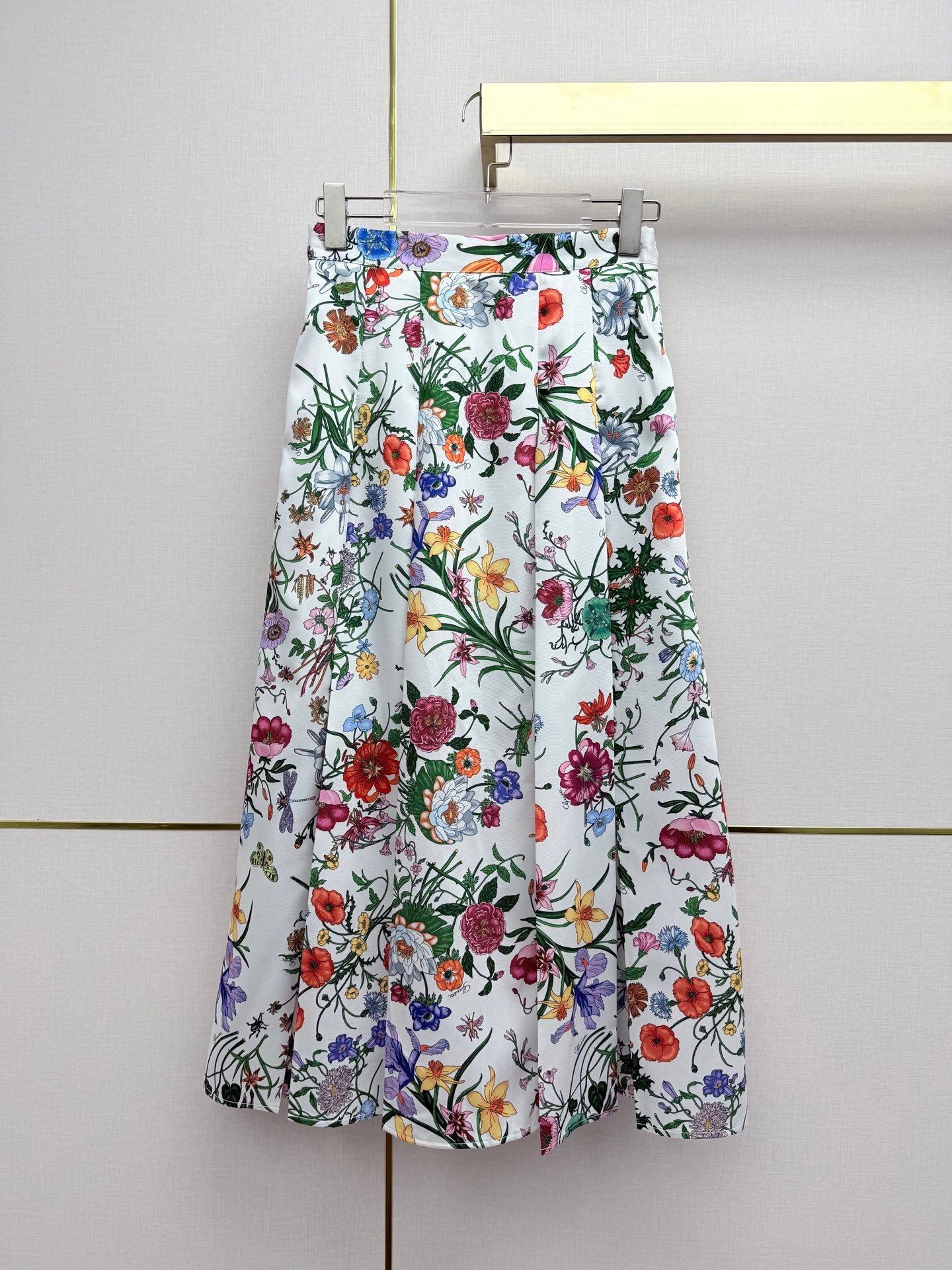 Floral Shirt & Pleated Skirt Set - 26SS Early Spring Collection  (top quality)
