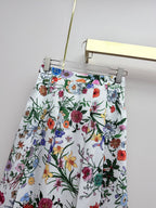 Floral Shirt & Pleated Skirt Set - 26SS Early Spring Collection  (top quality)
