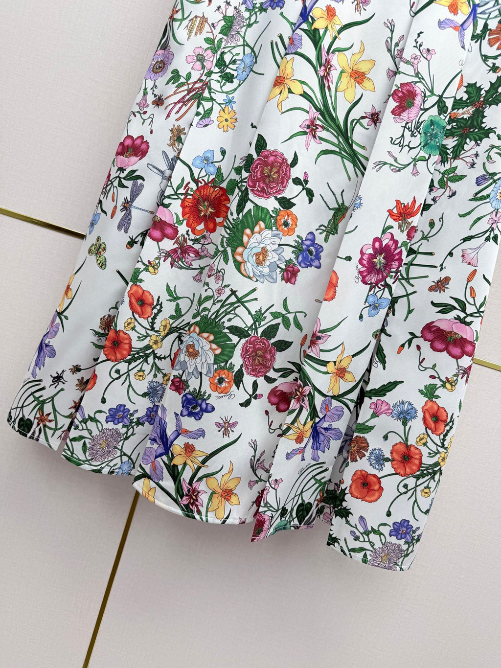 Floral Shirt & Pleated Skirt Set - 26SS Early Spring Collection  (top quality)