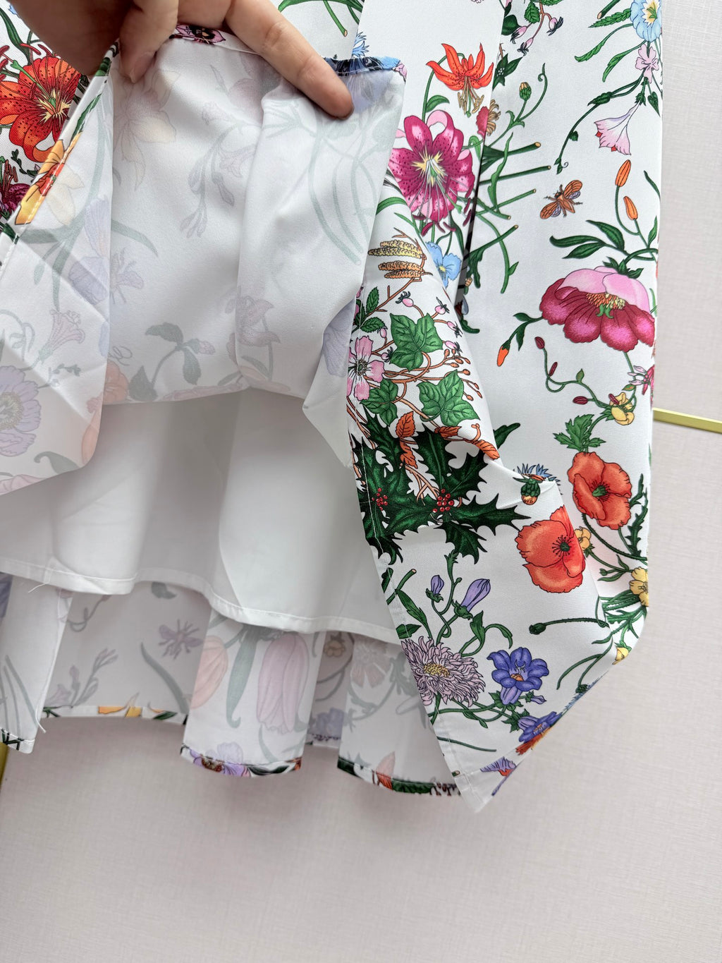 Floral Shirt & Pleated Skirt Set - 26SS Early Spring Collection  (top quality)