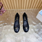 Classic Triangle Logo Mary Jane Heels (High Quality)