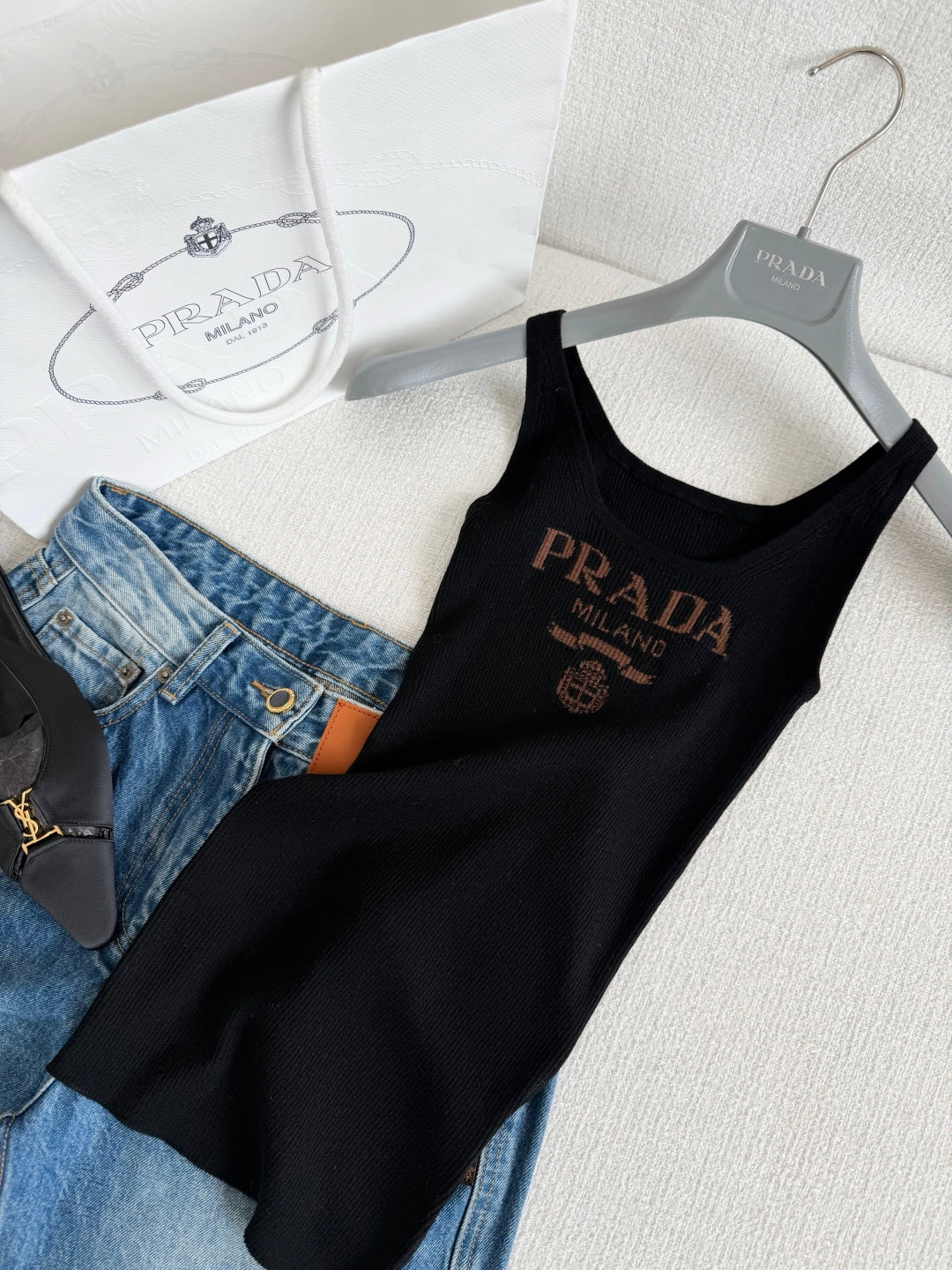 Milano Logo Ribbed Tank Top Women