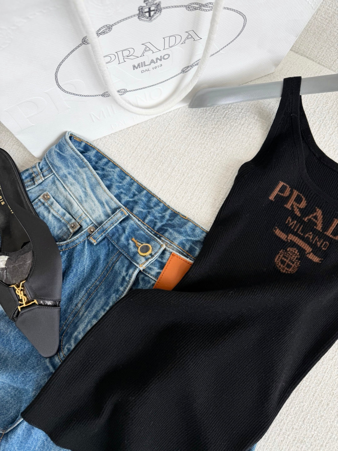 Milano Logo Ribbed Tank Top Women