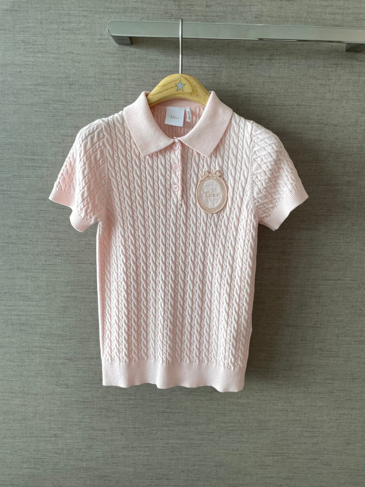 D Medal Emblem Polo Top Women