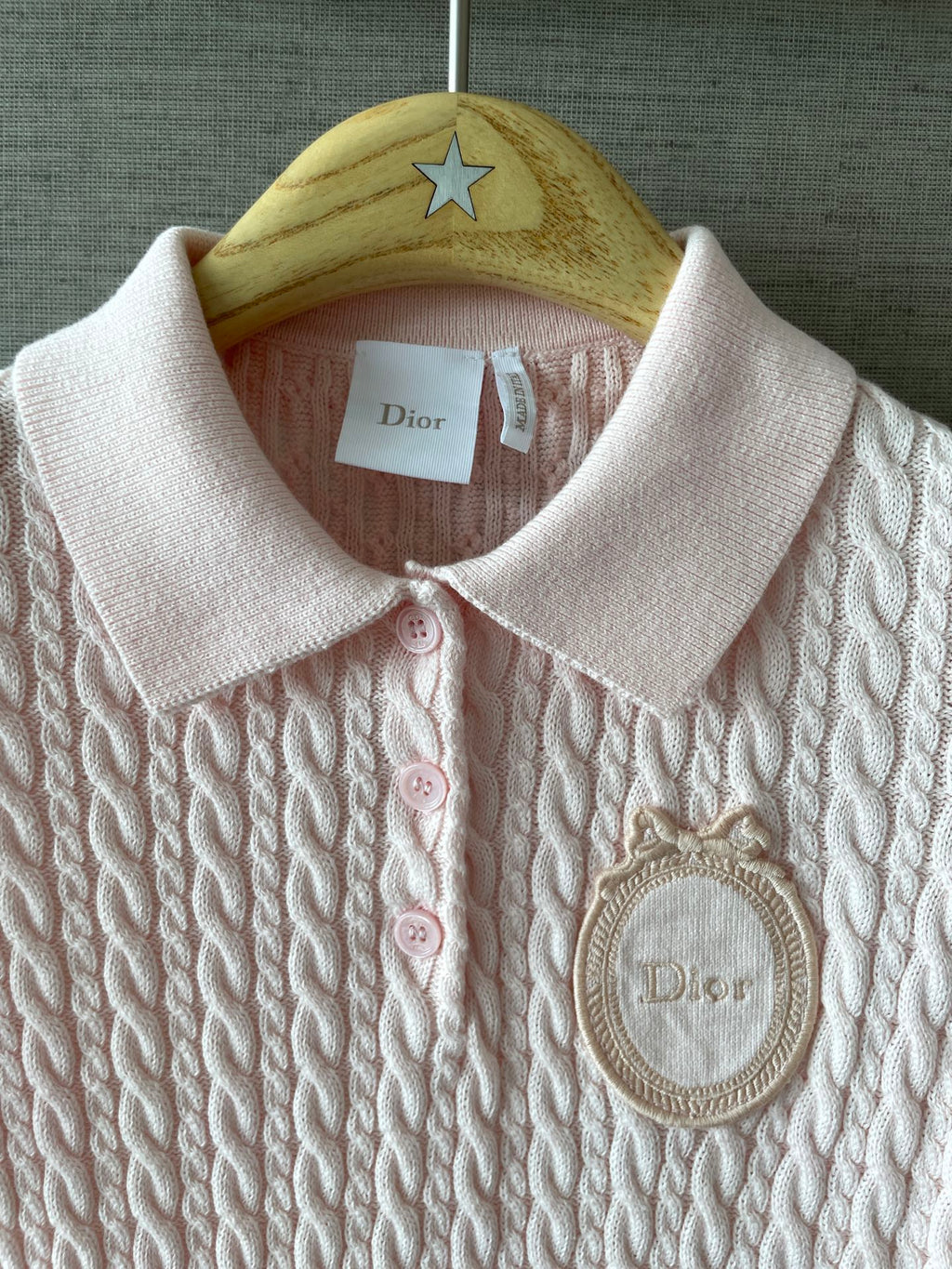 D Medal Emblem Polo Top Women