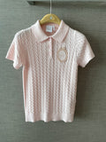 D Medal Emblem Polo Top Women