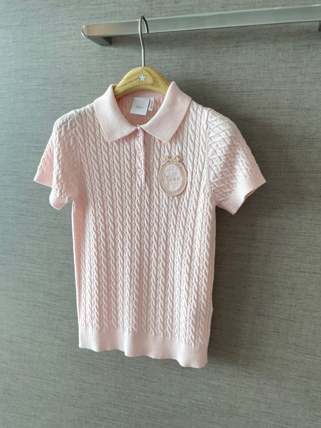 D Medal Emblem Polo Top Women