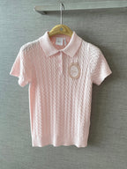D Medal Emblem Polo Top Women