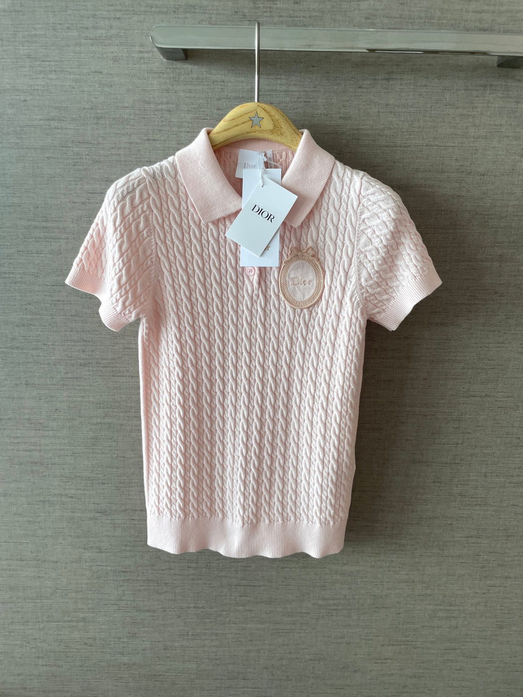 D Medal Emblem Polo Top Women