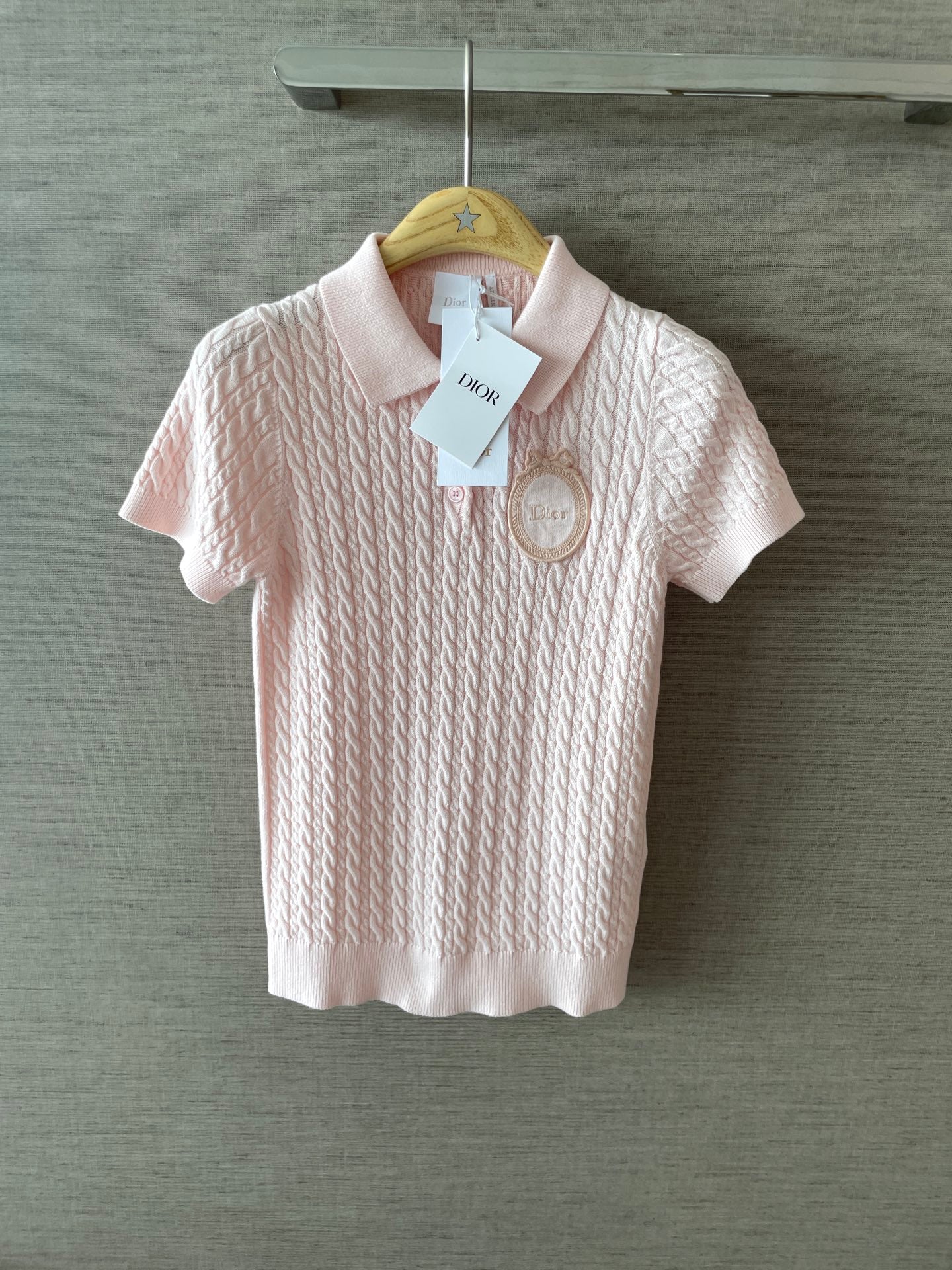 D Medal Emblem Polo Top Women