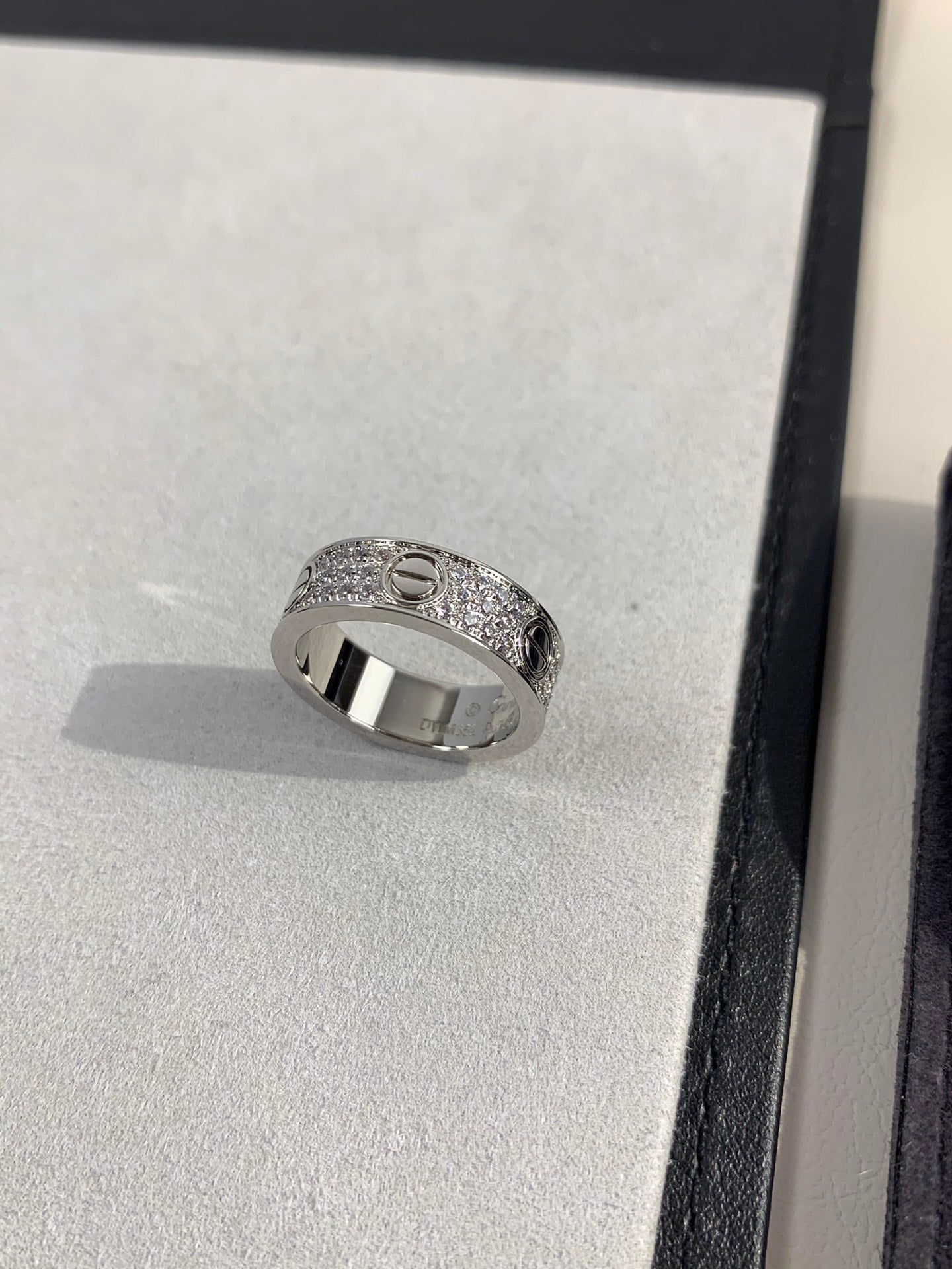 Wide Full Pavé Ring — LOVE Series 💍✨ ( Top-tier )