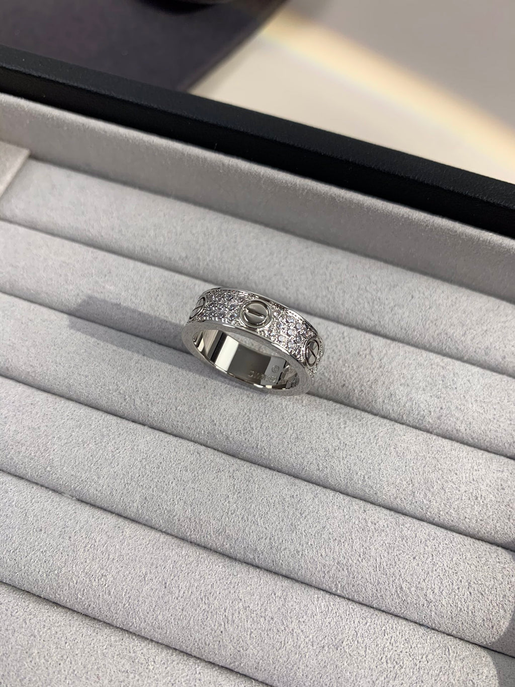 Wide Full Pavé Ring — LOVE Series 💍✨ ( Top-tier )