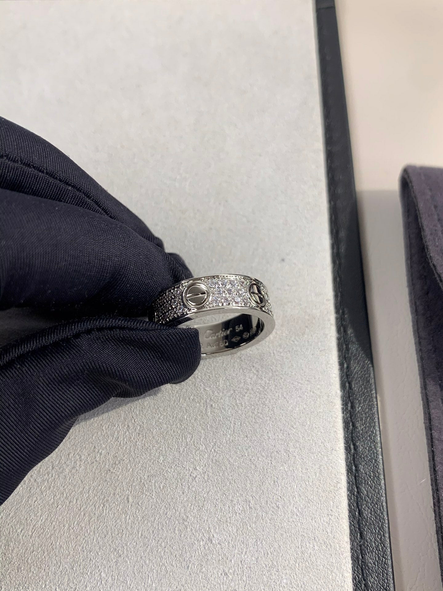 Wide Full Pavé Ring — LOVE Series 💍✨ ( Top-tier )