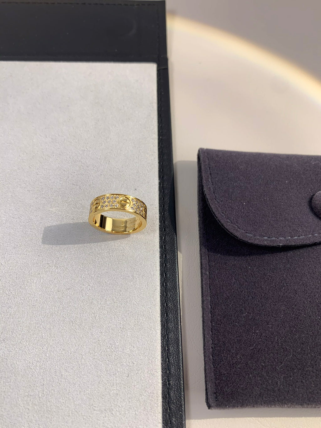 Wide Full Pavé Ring — LOVE Series 💍✨ ( Top-tier )
