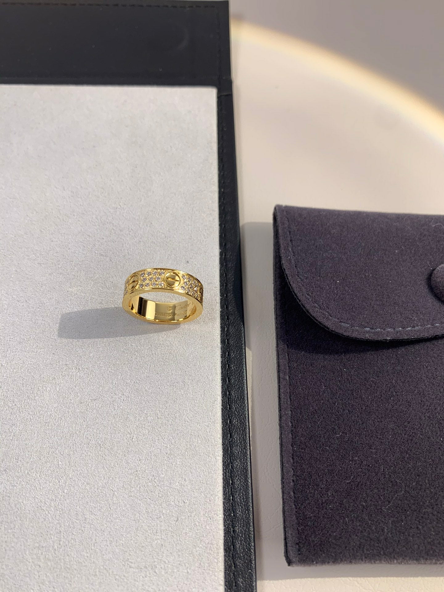 Wide Full Pavé Ring — LOVE Series 💍✨ ( Top-tier )