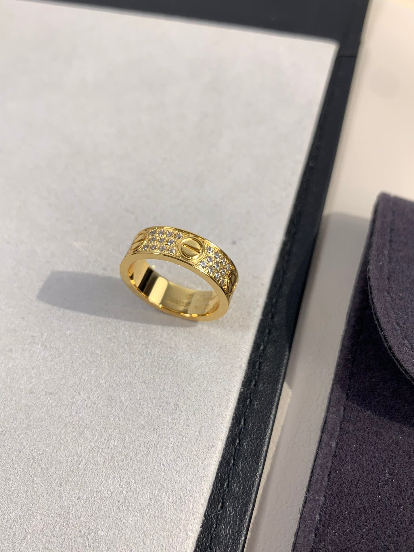 Wide Full Pavé Ring — LOVE Series 💍✨ ( Top-tier )