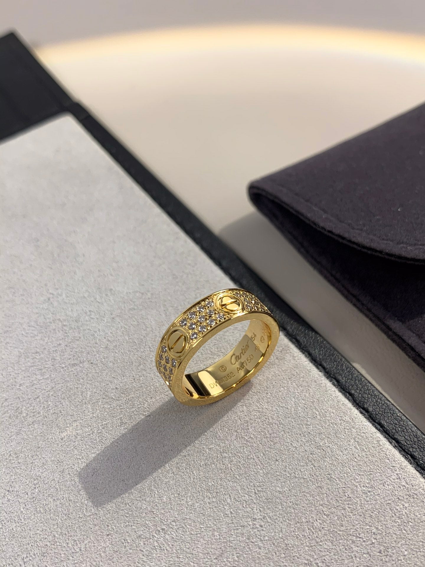 Wide Full Pavé Ring — LOVE Series 💍✨ ( Top-tier )