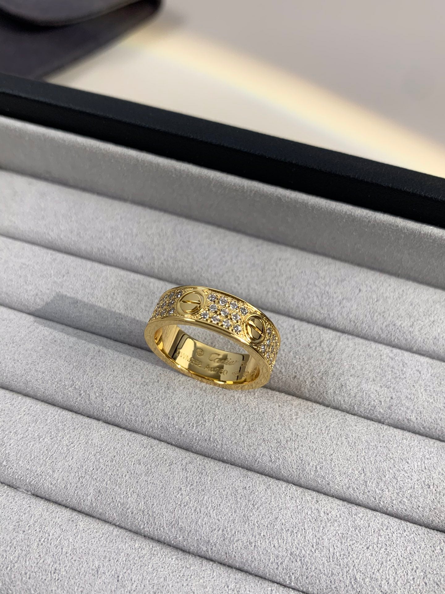 Wide Full Pavé Ring — LOVE Series 💍✨ ( Top-tier )