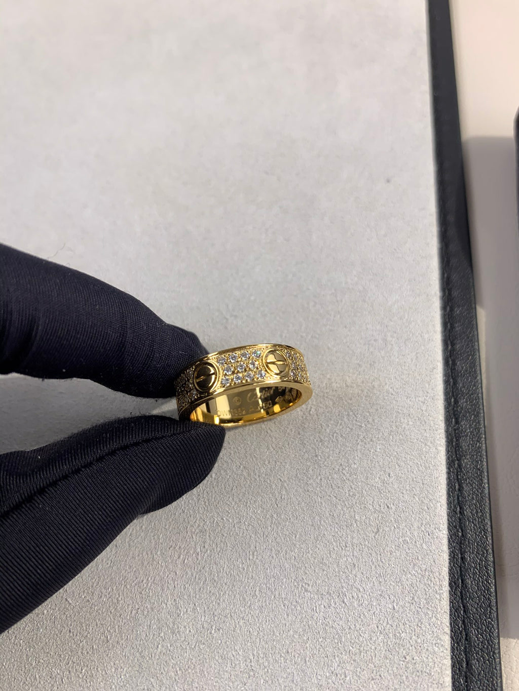 Wide Full Pavé Ring — LOVE Series 💍✨ ( Top-tier )