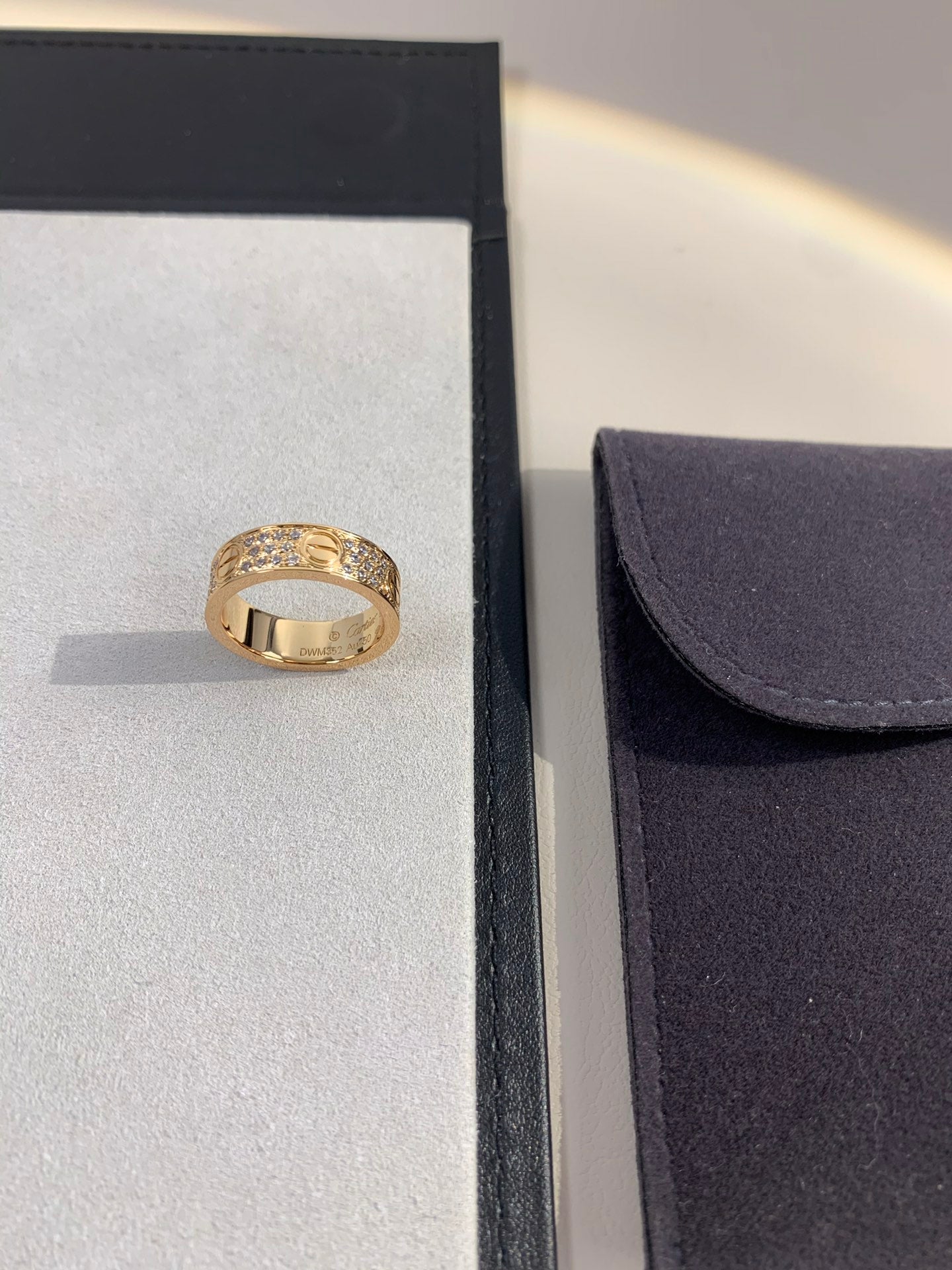 Wide Full Pavé Ring — LOVE Series 💍✨ ( Top-tier )