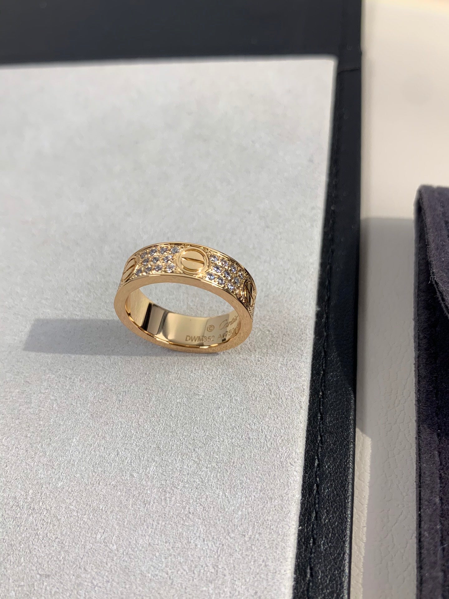 Wide Full Pavé Ring — LOVE Series 💍✨ ( Top-tier )